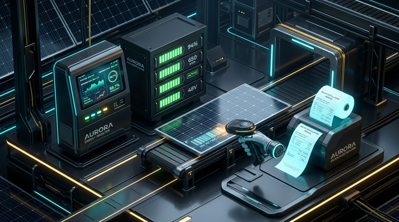 Solar Hardware & POS 3D Illustration